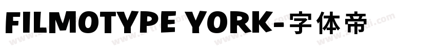 FILMOTYPE YORK字体转换